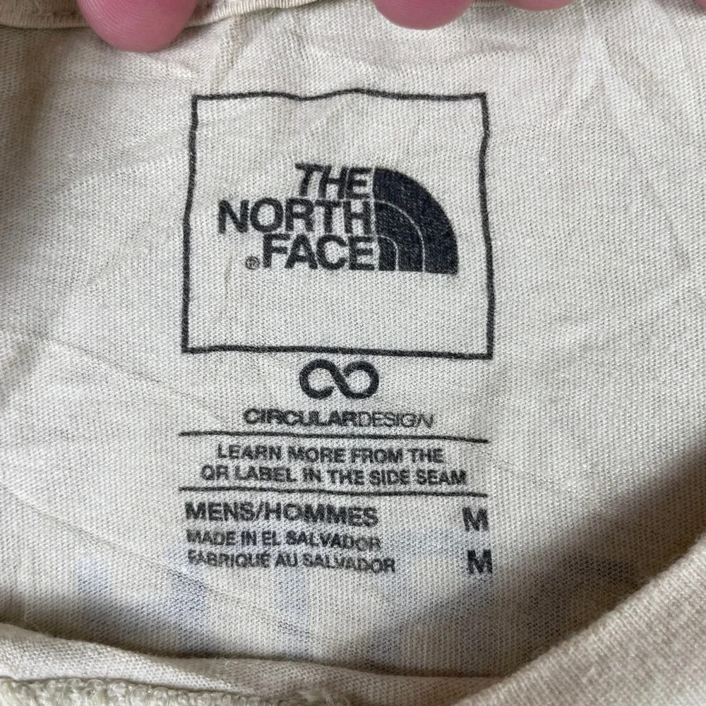 The North Face T-Shirt Mens M Tan Tested & Proven Circular Design Short Sleeve